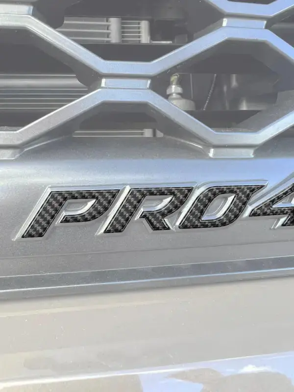 Pro 4X Emblem Letter Overlays Fits 2022-2025 Nissan Titan 1