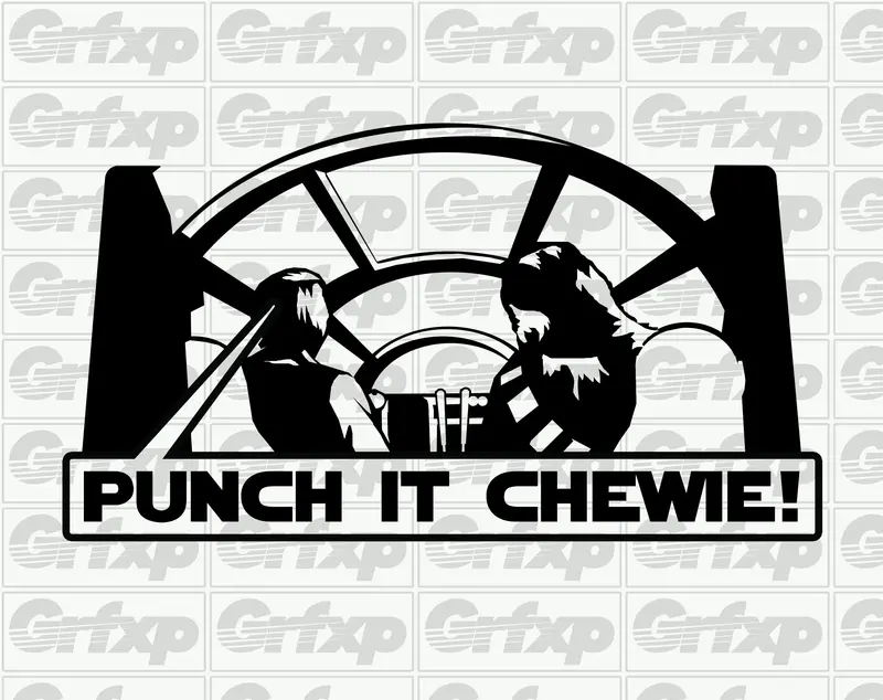 Punch It Chewie Sticker 1