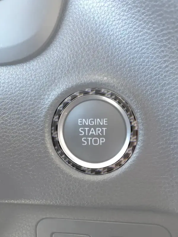 Push To Start Button Accent Trim Fits 2022-2026 Toyota Tundra & 2023-2026 Toyota Sequoia 1