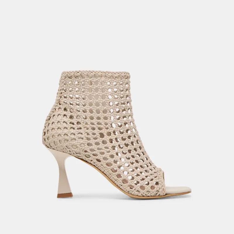Quin Heels Bone Woven Leather 1