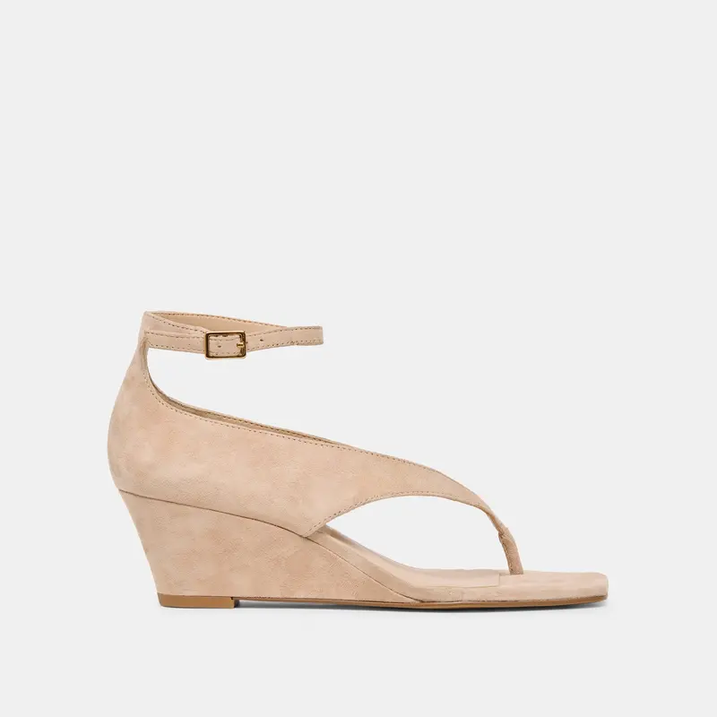 Quinny Wedges Bamboo Suede 1