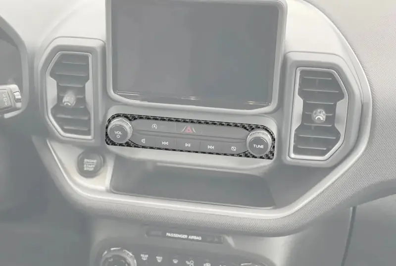 Radio Accent Overlay Fits 2021-2024 Ford Bronco Sport 1