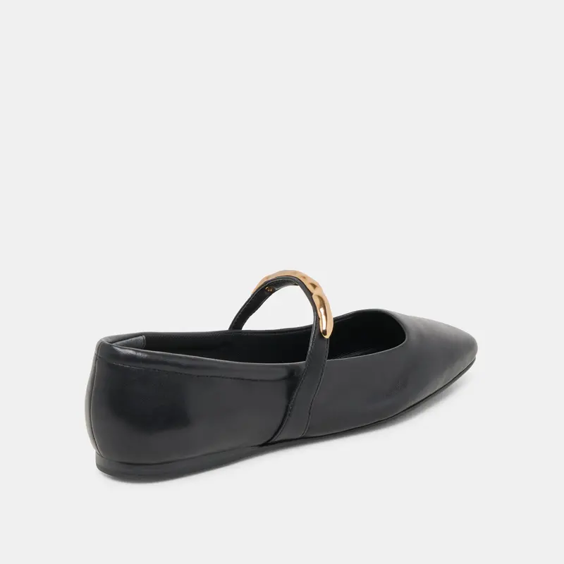 Radya Ballet Flats Black Leather 3