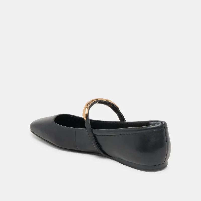 Radya Ballet Flats Black Leather 5