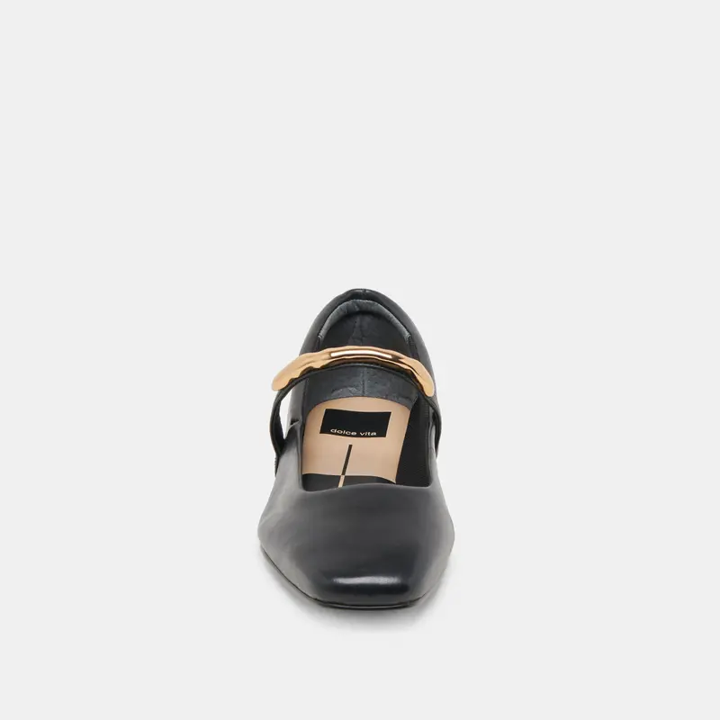 Radya Ballet Flats Black Leather 6