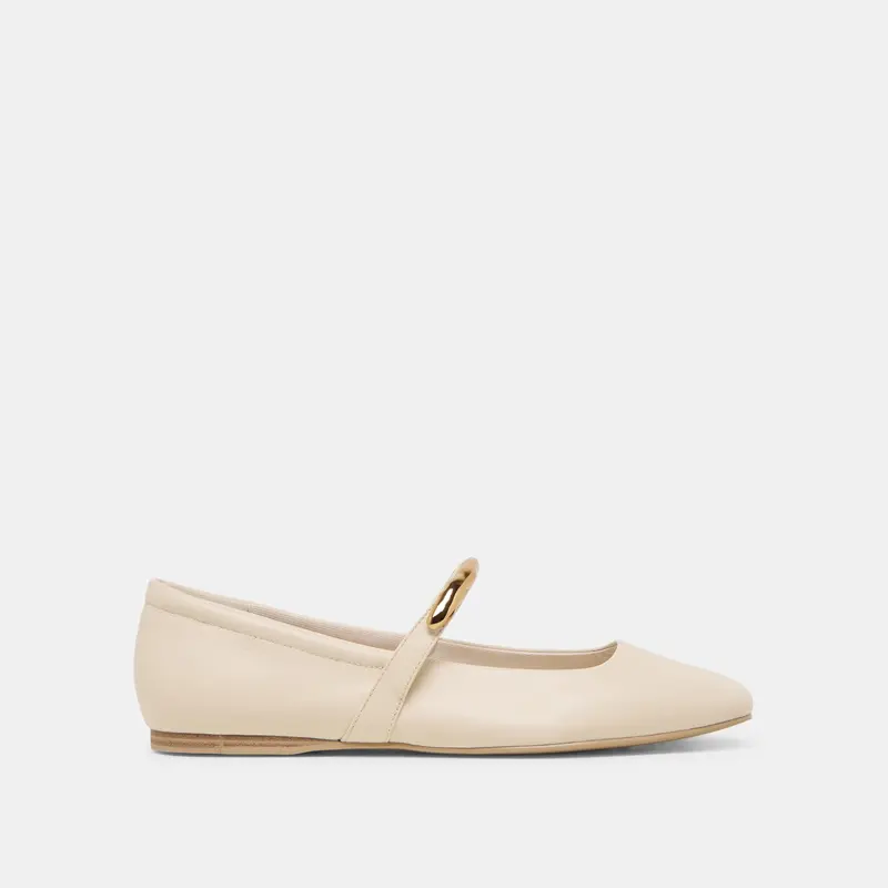 Radya Ballet Flats Creme Leather 1