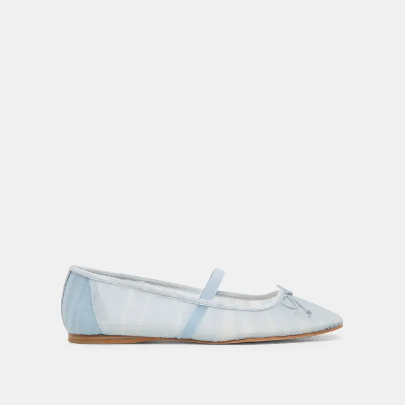 Raeven Ballet Flats Light Blue Tulle - Re:Vita 1