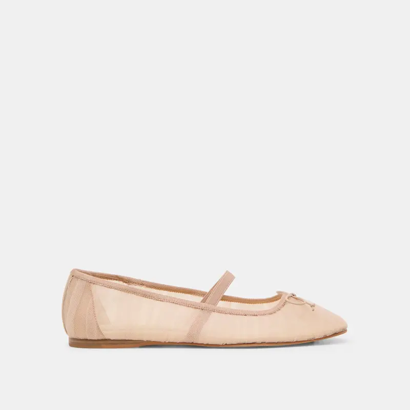 Raeven Ballet Flats Praline Tulle 1