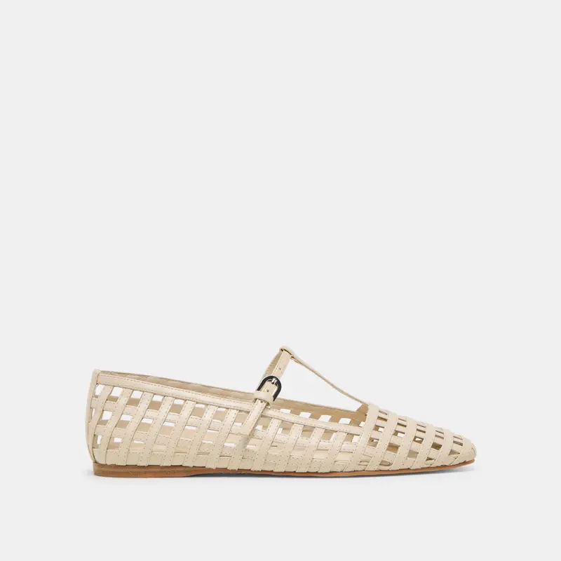 Rains Ballet Flats Ivory Stella 1
