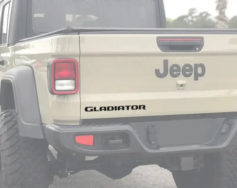 Raised Lettering Decal Fits 2020-2026 Jeep Gladiator 1