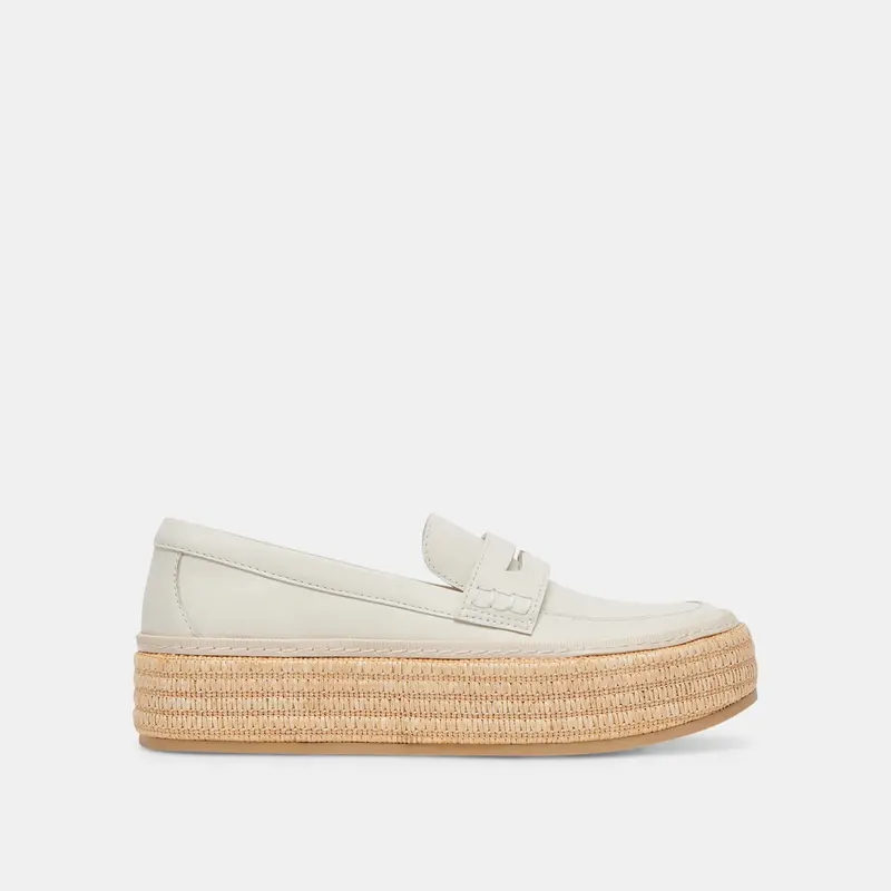 Ranna Loafers Ivory Leather - Re:Vita 1