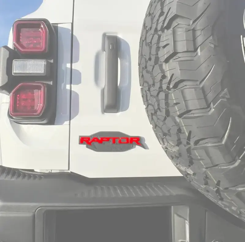 Raptor Emblem Inserts Fits 2022-2026 Ford Bronco Raptor 1