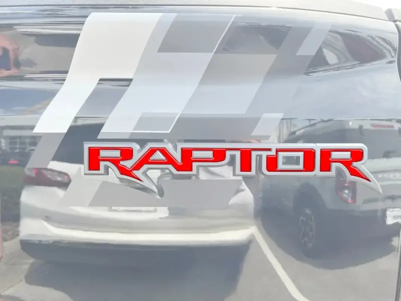 Raptor Tailgate Emblem Inserts Fits 2024-2026 Ford Ranger 1