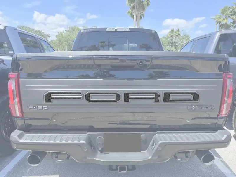 Raptor Tailgate Letter Overlays Fits 2021-2026 Ford F-150 Raptor 8