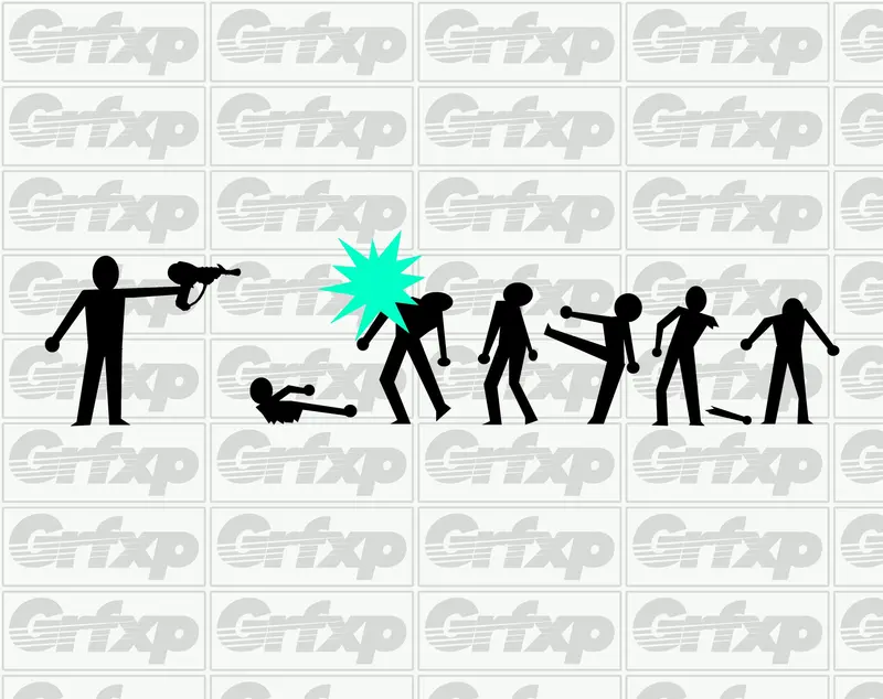 Ray's Gun Rips Sticker 1