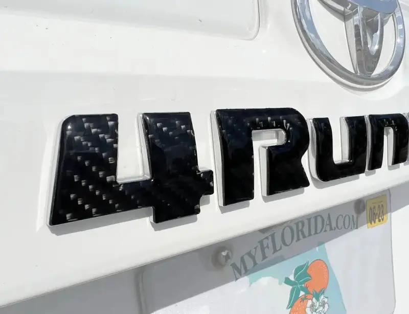 Rear Hatch Letter Overlays Fits 2010-2024 Toyota 4Runner 1
