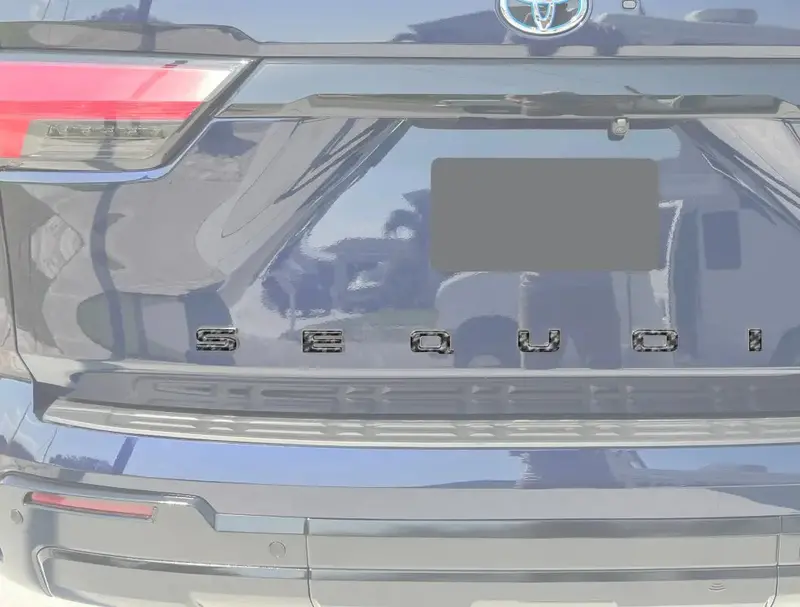 Rear Hatch Letter Overlays Fits 2023-2026 Toyota Sequoia 1