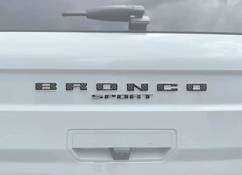 Rear Liftgate Letter Overlays Fits 2021-2026 Ford Bronco Sport 1
