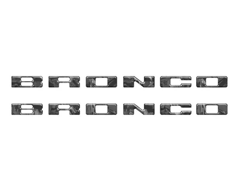 Rear Mudflap Letter Inserts Fits 2021-2026 Ford Bronco Sport 10