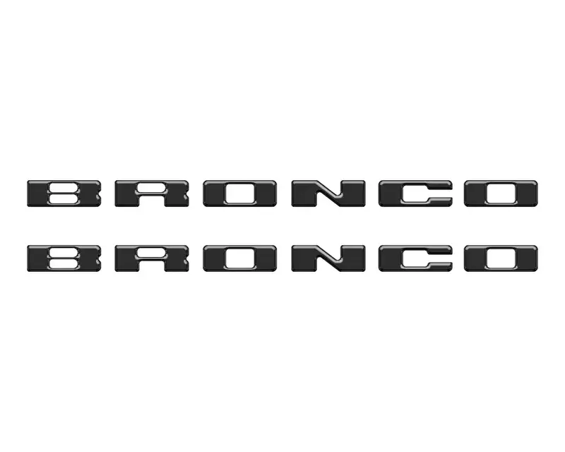 Rear Mudflap Letter Inserts Fits 2021-2026 Ford Bronco Sport 11