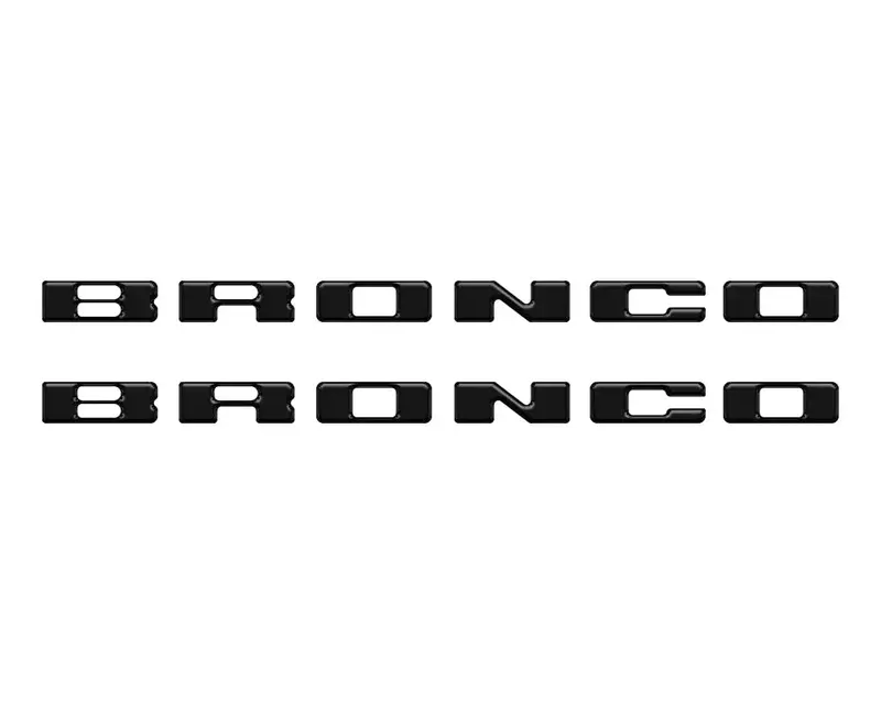 Rear Mudflap Letter Inserts Fits 2021-2026 Ford Bronco Sport 16
