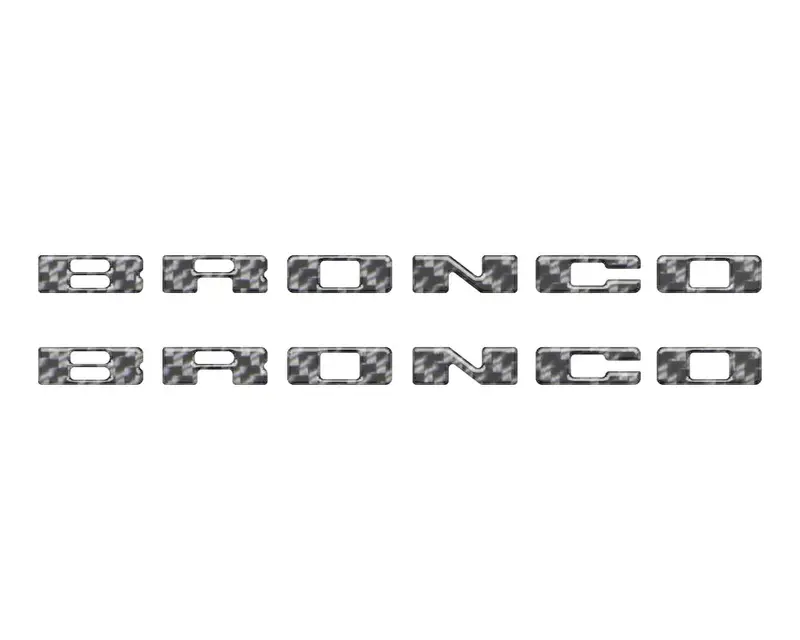Rear Mudflap Letter Inserts Fits 2021-2026 Ford Bronco Sport 18