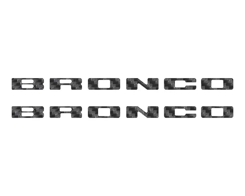 Rear Mudflap Letter Inserts Fits 2021-2026 Ford Bronco Sport 19