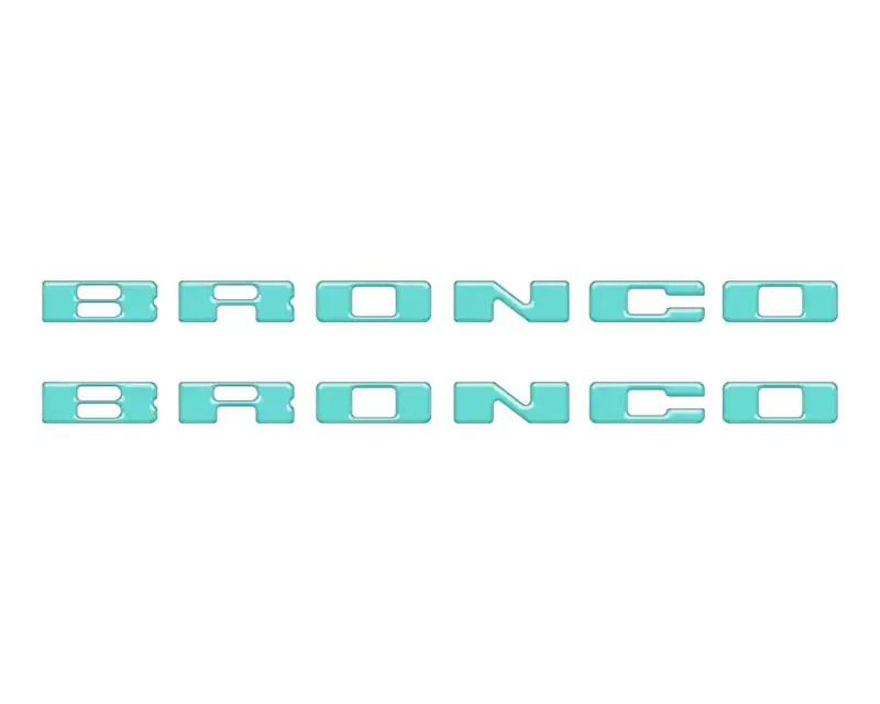Rear Mudflap Letter Inserts Fits 2021-2026 Ford Bronco Sport 23