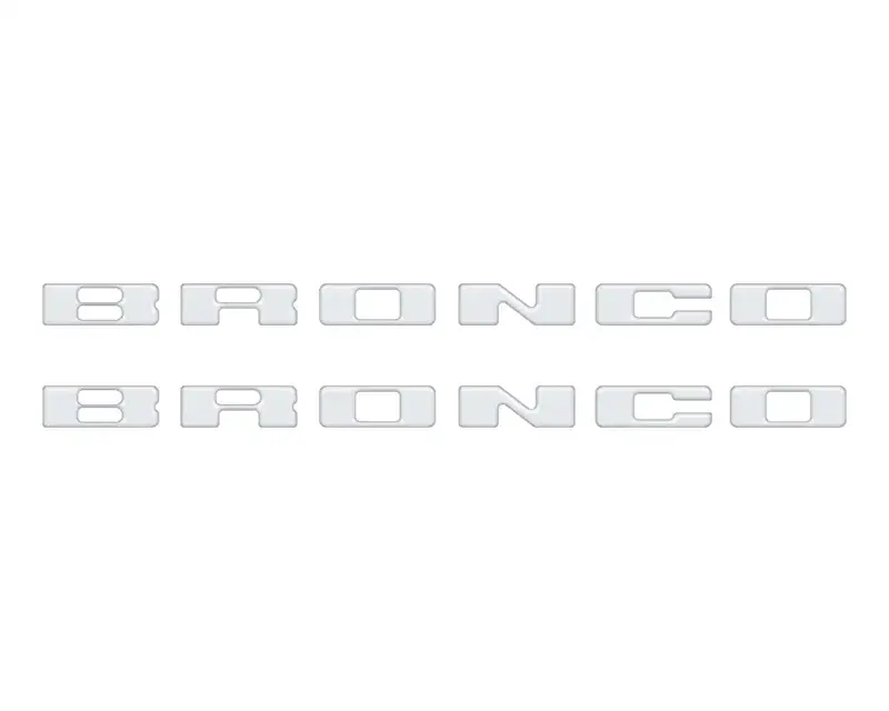 Rear Mudflap Letter Inserts Fits 2021-2026 Ford Bronco Sport 3