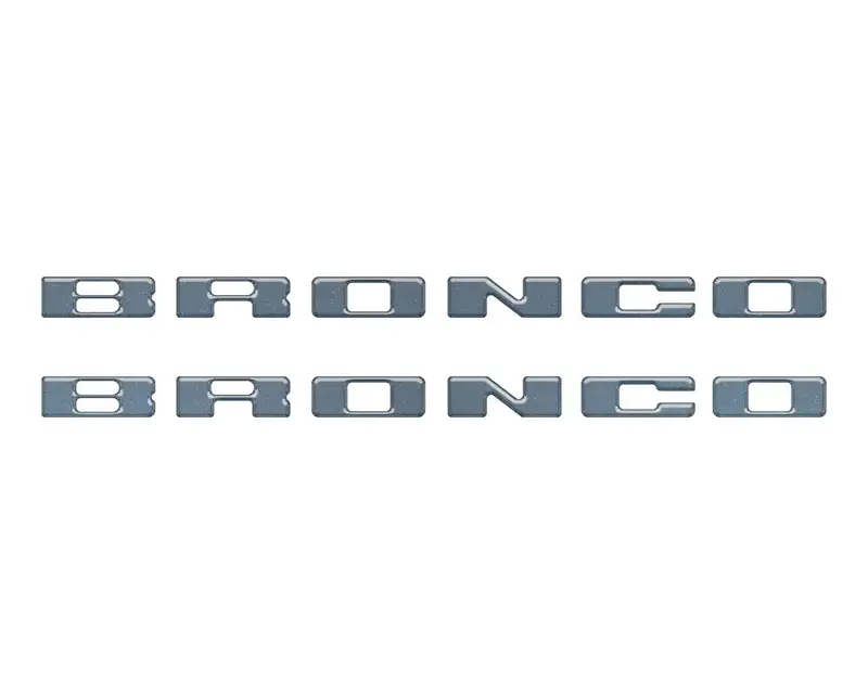 Rear Mudflap Letter Inserts Fits 2021-2026 Ford Bronco Sport 4