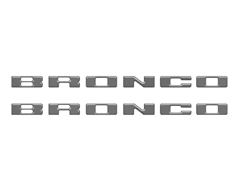 Rear Mudflap Letter Inserts Fits 2021-2026 Ford Bronco Sport 5