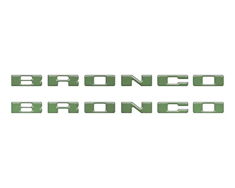 Rear Mudflap Letter Inserts Fits 2021-2026 Ford Bronco Sport 6