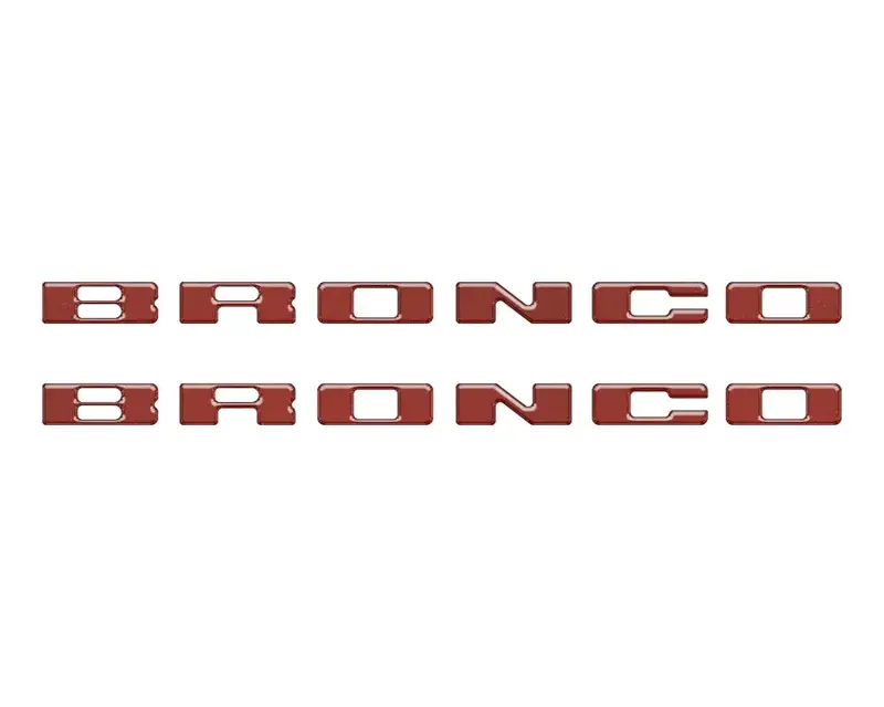 Rear Mudflap Letter Inserts Fits 2021-2026 Ford Bronco Sport 7