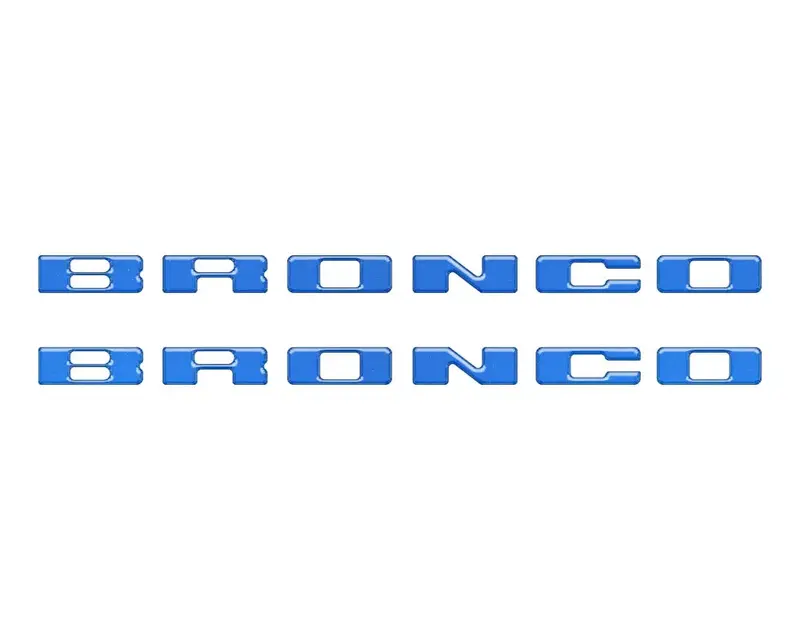 Rear Mudflap Letter Inserts Fits 2021-2026 Ford Bronco Sport 8