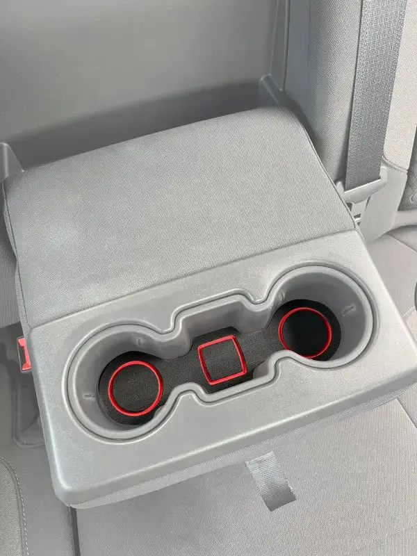 Rear Seat Cup Holder Foam Inserts Fits 2019-2021 Chevrolet Silverado 1