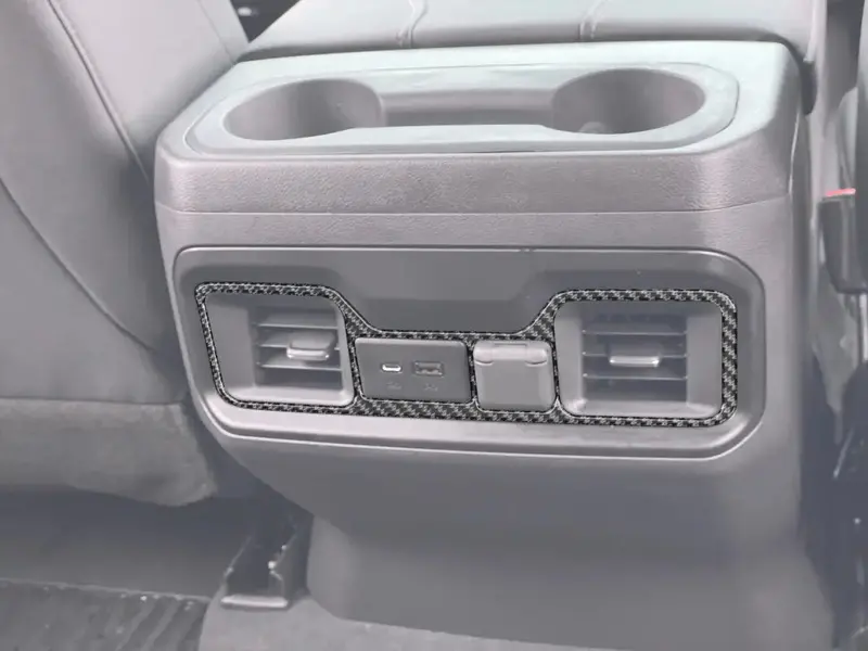 Rear Usb Accent Overlay Fits 2019-2021 Chevrolet Silverado 1
