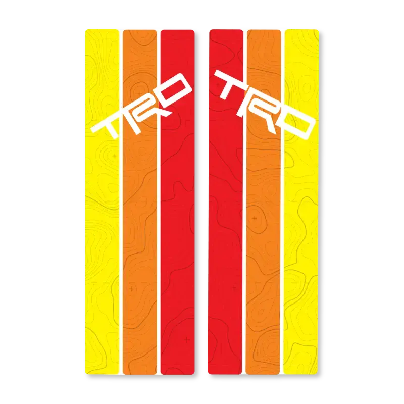 Rear Window Stripes - With Topo 1