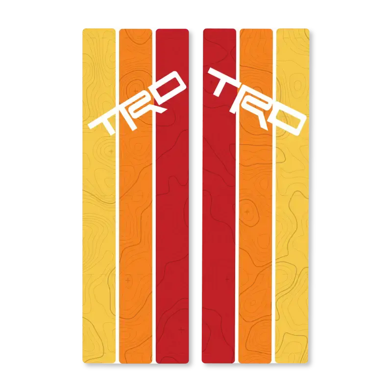 Rear Window Stripes - With Topo 3