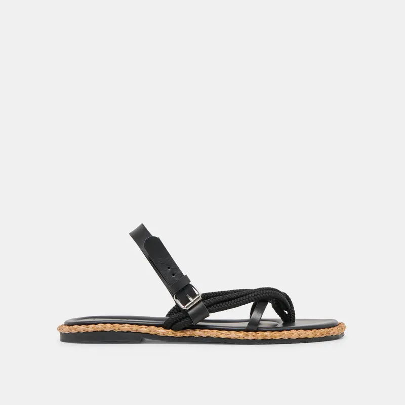 Reed Sandals Black Leather 1