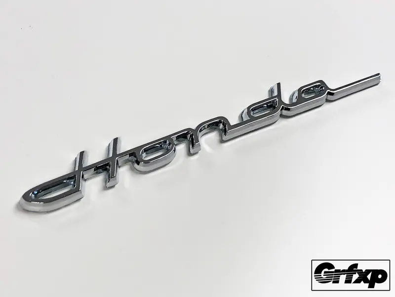 Reproduction Vintage Cursive Honda Emblem 1