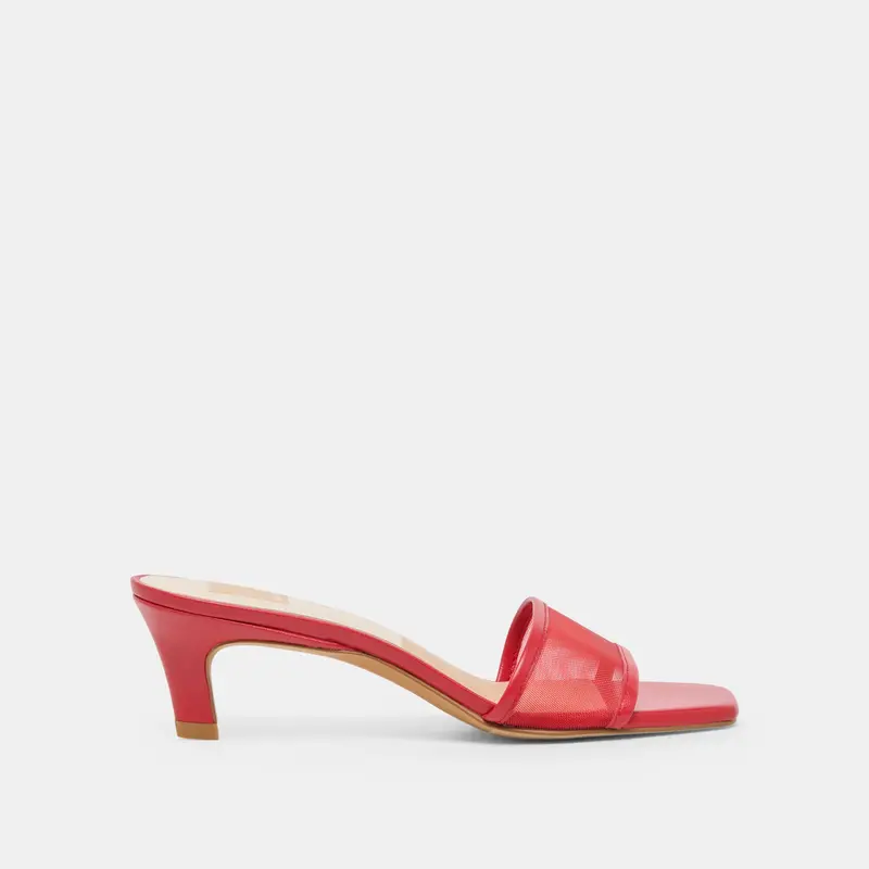 Rexa Mesh Heels Cherry Mesh 1