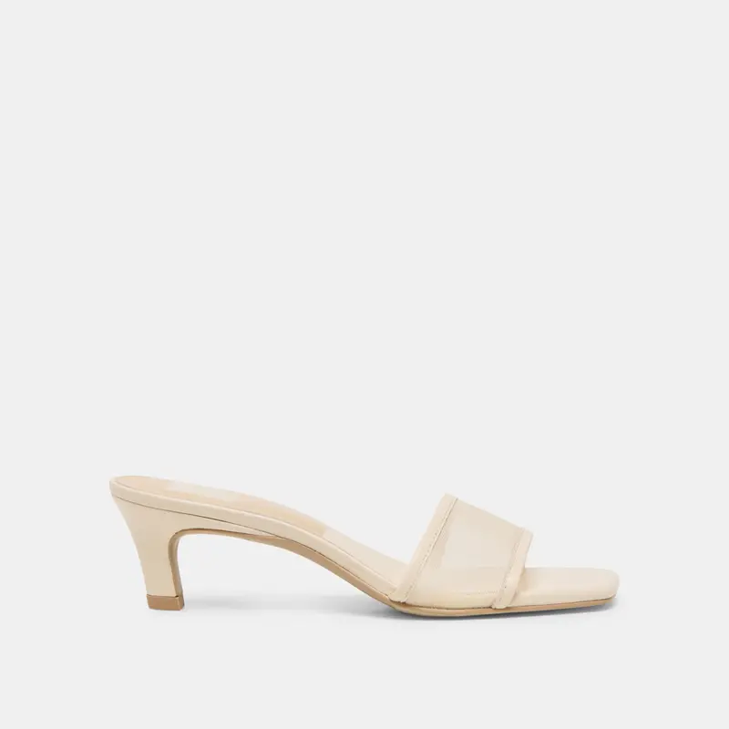 Rexa Mesh Heels Creme Mesh 1