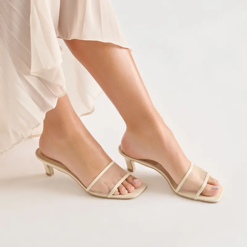 Rexa Mesh Heels Creme Mesh 2
