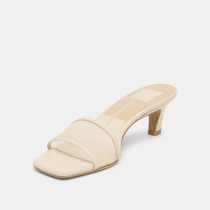 Rexa Mesh Heels Creme Mesh 7