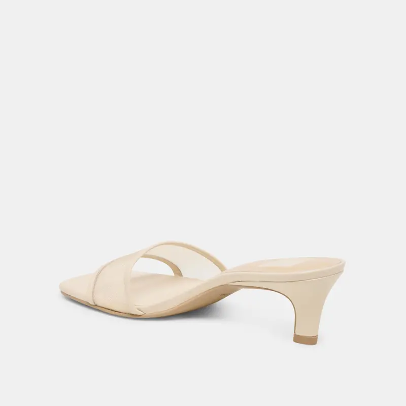 Rexa Mesh Heels Creme Mesh 8