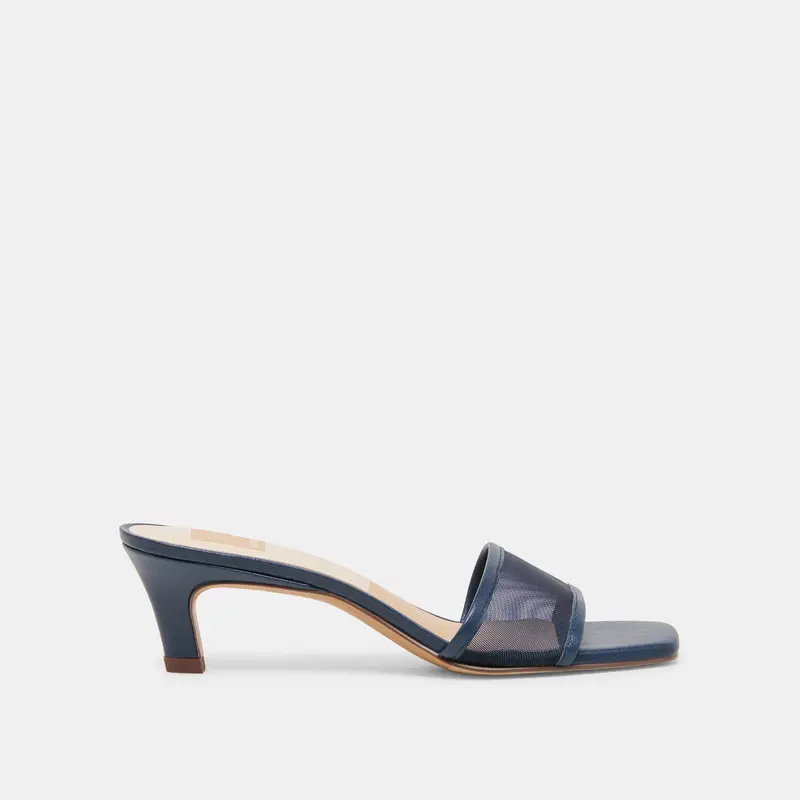 Rexa Mesh Heels Navy Mesh 1