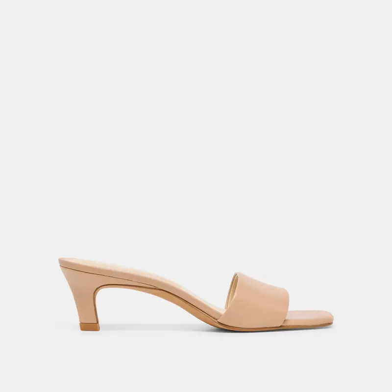 Rexa Wide Heels Light Tan Leather 1