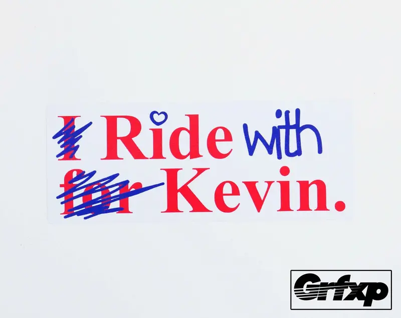 Ride With Kevin Sticker 1