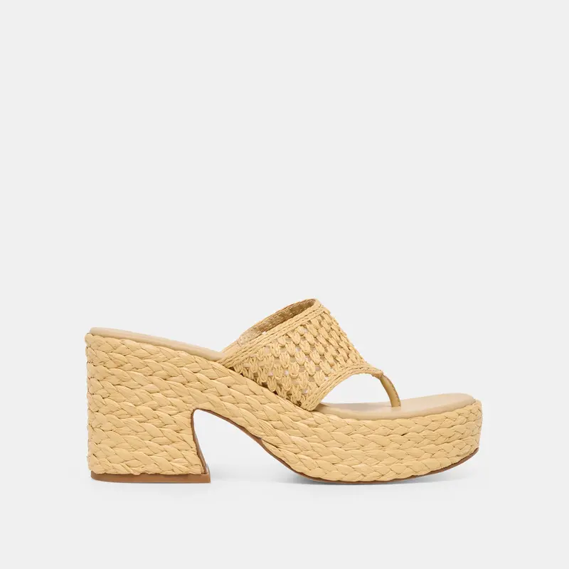 Ripple Heels Lt Natural Raffia 1