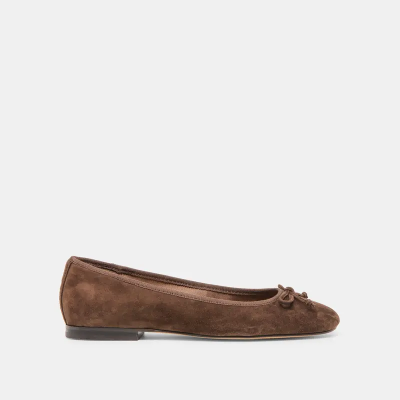Ritla Ballet Flats Dk Brown Suede 1